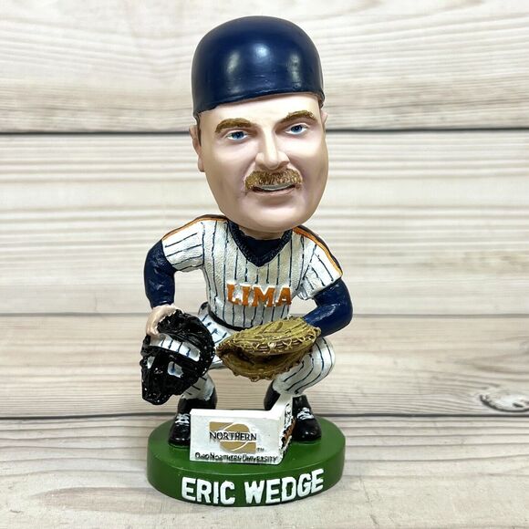 LIMA LOCOS Bobblehead ERIC WEDGE Baseball Catcher HTF 2003 SGA - Indians Manager - Picture 2 of 15